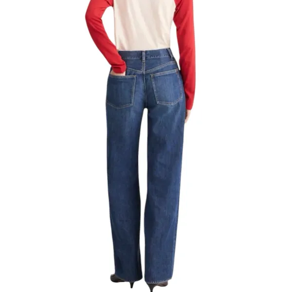 Madewell The Perfect Vintage Wide Leg Jeans Soft Drape Size 26 Moffat Wash - Image 3