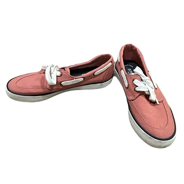 Sperry‎ Top Sider Pier Boat Shoes Memory Foam Loafer Red/pink Women's 7 - Image 3