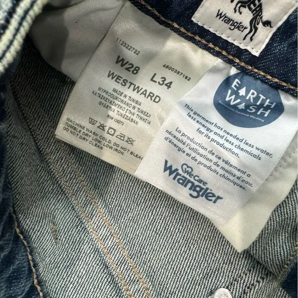 NWT Wrangler Westward 626 Two‎ tone ColorBlockHi Rise Bootcut Jeans Size 28 × 34 - Image 7