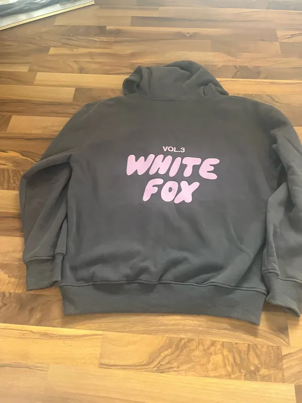 White Fox Boutique gray and purple hoodie - Image 3