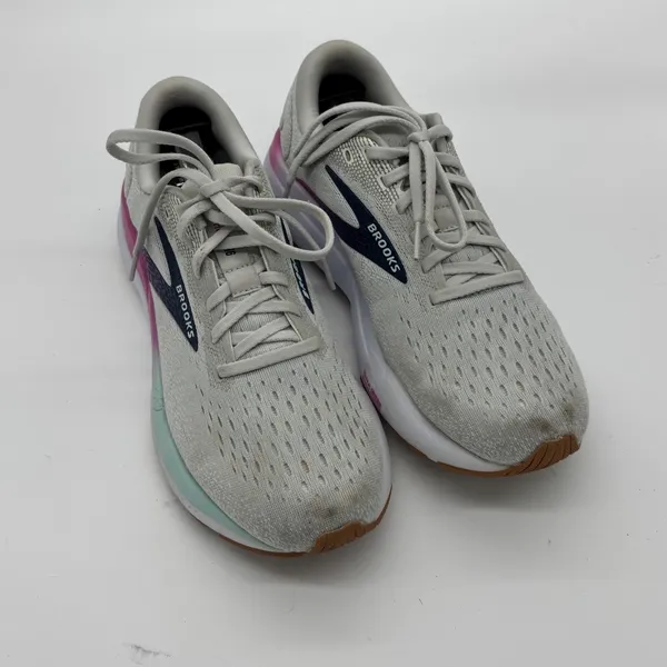 Brooks Ghost 16 Womens Running Shoes Grey Pink Mint Size 8.5 - Image 7