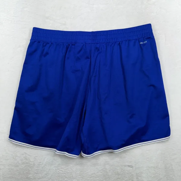 Nike 1X Dri Fit Cross Fit Drawstring Elastic Waist Purple Shorts Mesh White Trim - Image 9