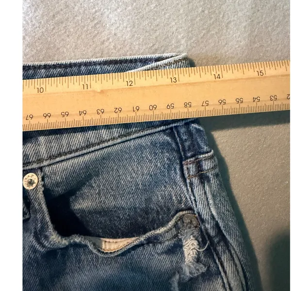 AYR The Couch Slouch Jeans 24S Medium Wash High Rise Relaxed Tapered 90s Denim - Image 13