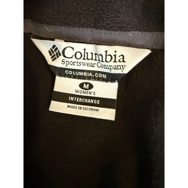 Columbia Interchange Hooded Jacket Womens Medium Black Grey‎ Neon Yellow Shell - Image 8