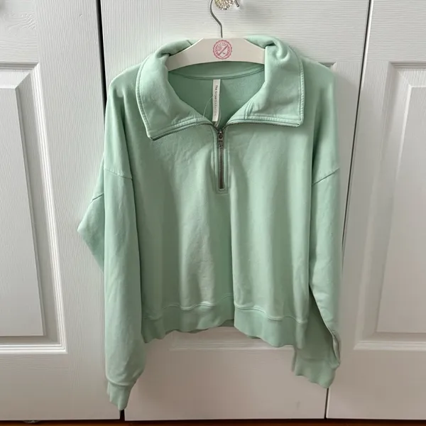 Aritzia The Group Babaton Mint Half Zip Pullover - Image 2
