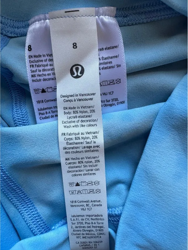 Lululemon Align High Rise 25” Smoothie Wash Blueberry Size 8 NWT - Image 6