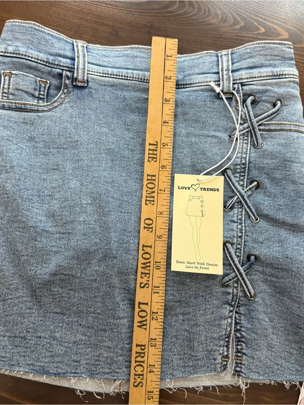 Love trends denim mini skort Size XS - Image 8