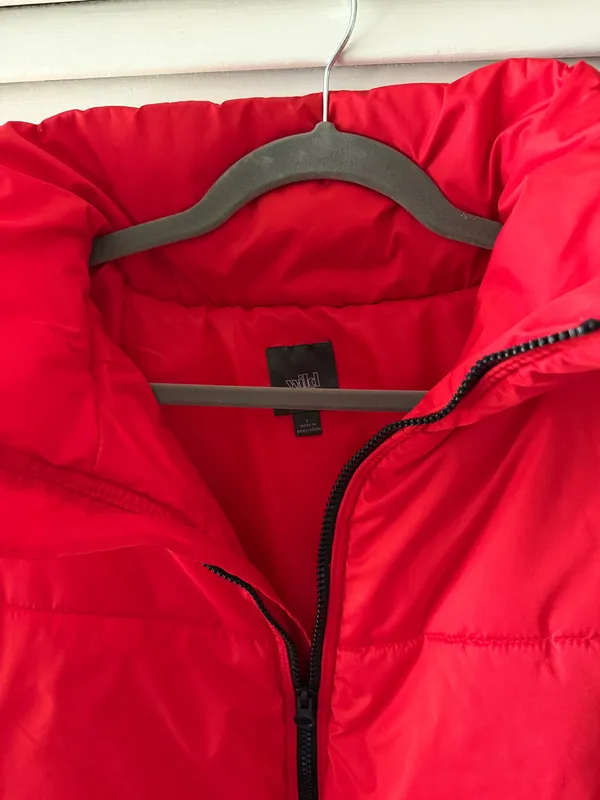 Wild Fable Red Puffer Jacket - Image 2