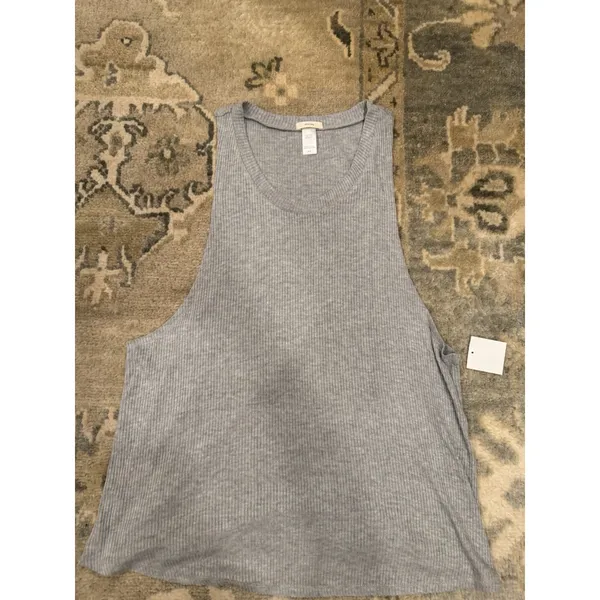 Eberjey Elon Ribbed Jersey Pajama Top Grey Sz M NWOT NEW $81 - Image 7