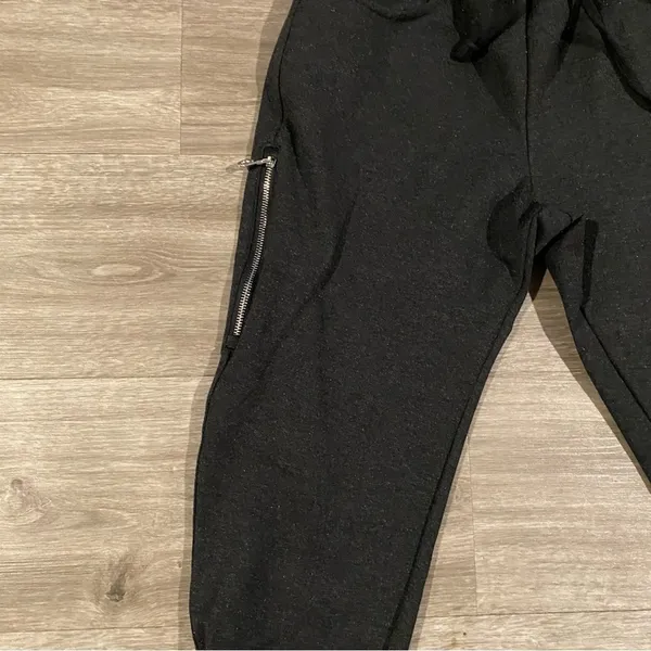 Doctor.M Black Smiley Face Zip Jogger Sweatpants Women’s XS - Image 3