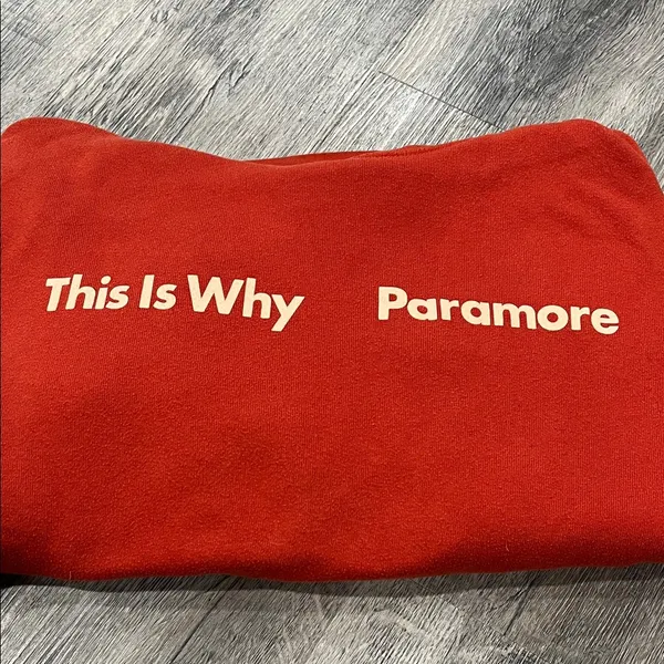 Paramore 2022 tour orange Red 'This Is Why' Paramore Sweatshirt hoodie - Image 2