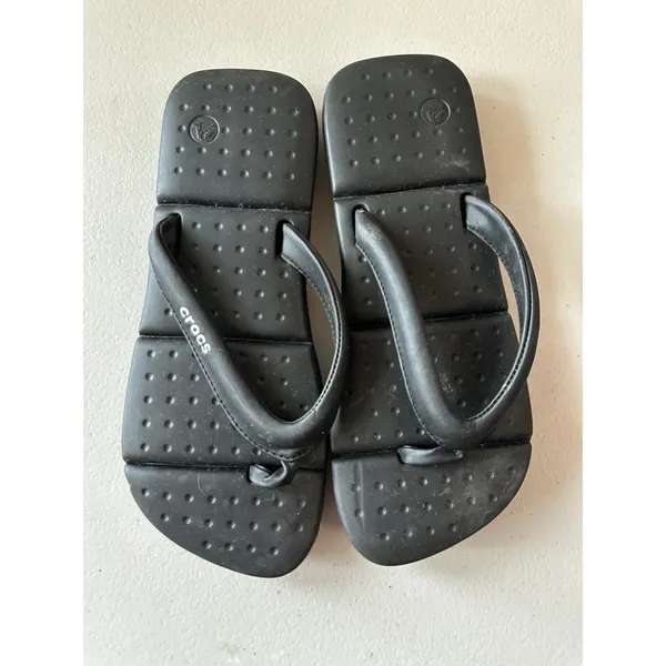 Crocs Captiva Women's Discontinued Slip-On Flip-Flop Thong Sandals 6 - Image 3