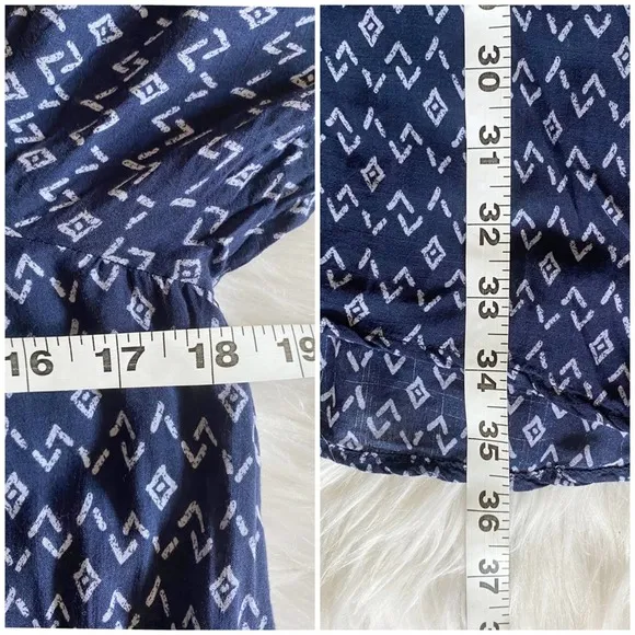 Anthropologie Cloth & Stone Cold Shoulder Swing Dress in True Navy -‎ XS - Image 7