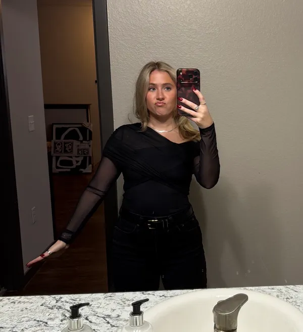 Abercrombie Bodysuit Long Sleeve Black - Image 4