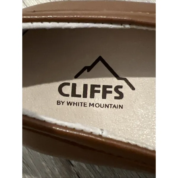 NEW Cliffs by White Mountain Flow Brown/Smooth Gold Buckle Loafer Women Size 10 - Image 11