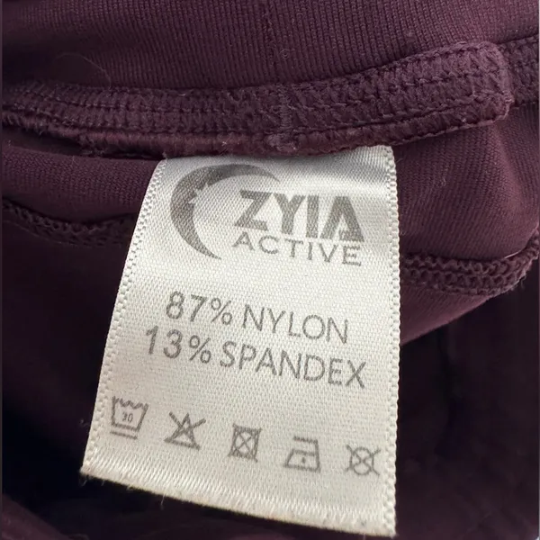 Zyia Active Unwind Joggers Activewear‎ Drawstring Pockets Plum Maroon Stretch - Image 6