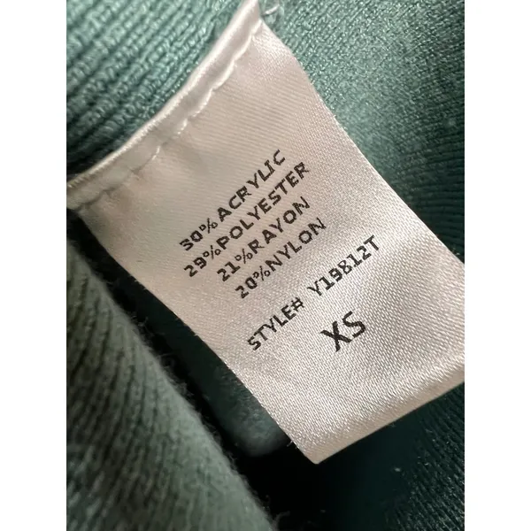 Tuckernuck Channing Polo Midi Dress Sage Green Knit Short Sleeve XS - Image 4