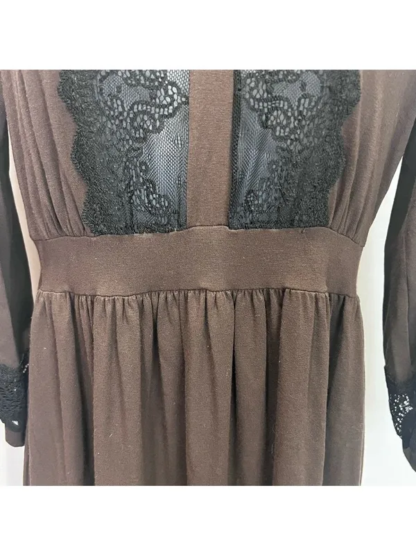 Anthropologie Only Hearts Helena Stuart Lace Midi Dress Sz M Cottage-core - Image 6
