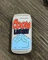 Coors Light Beer Charm For Crocs Shoe Charms Bracelet Wristband - 2 Pieces - Image 3