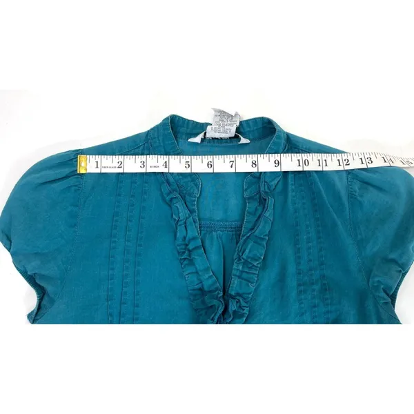 Lots of Love by Speechless Small Blue Cotton Dress/Top Short Sleeve Turquoise - Image 8