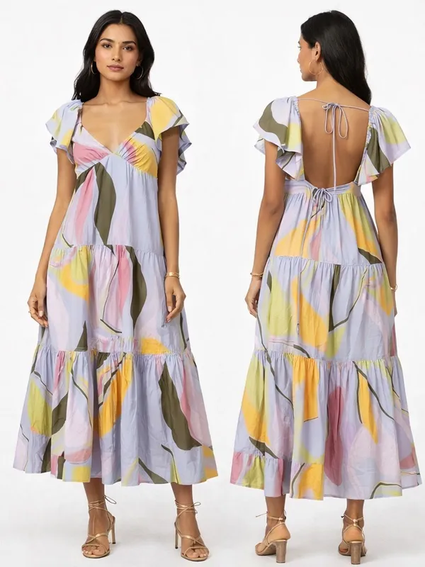 La Ligne Stella Cotton Maxi Dress Large‎ - Image 2