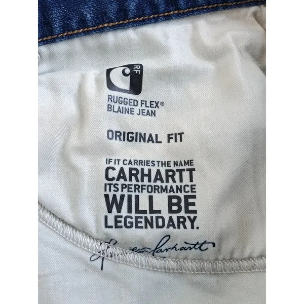 Carhartt Women's Blaine Jeans Size 16 Regular Original Fit Straight Leg Denim - Image 10