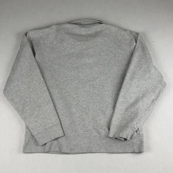 Vintage Old Navy Womens Large Quarter Zip Sweatshirt Grey - Image 2