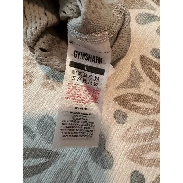 Gymshark Energy Seamless Leggings Gray L High Waisted Mesh EUC GLLG5040 - Image 2