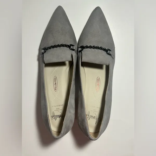 Amalfi Panda Pump Rangoni Firenze Made In Italy Grey‎ Cash Designer Classy 7.5 M - Image 13