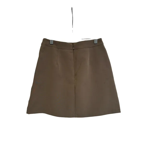 Dazy Women's Taupe Brown A-Line Mini Skirt Back Zip Size S - Image 5