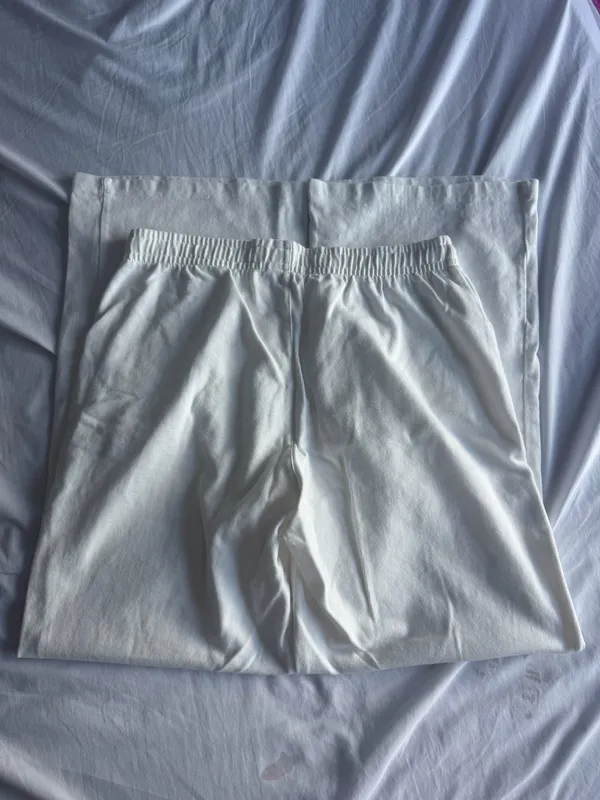 Brandy Melville white wide leg sweatpants - Image 2