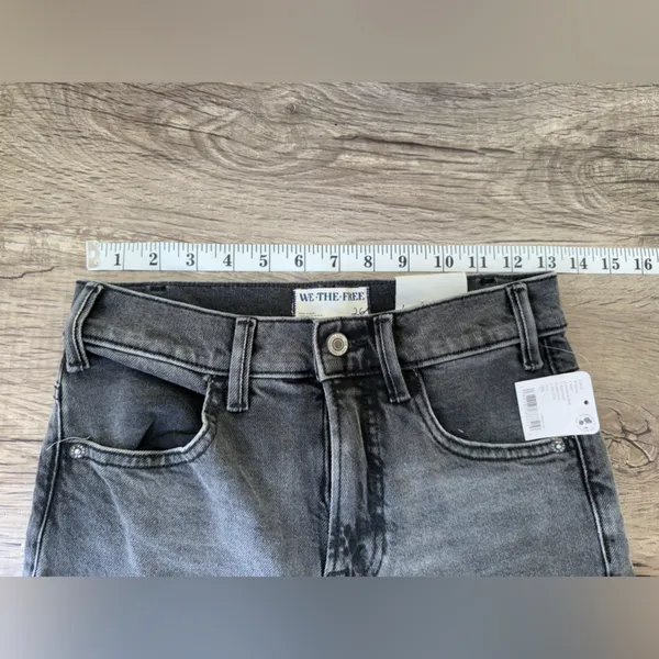 We The Free Jeans Sz 26‎ Black Faded Low Maintenance Mid Rise Crop Boot - Image 6