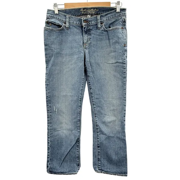 Abercrombie & Fitch Y2K Low Rise Bootcut Jeans Womens 8 Blue‎ Stretch Vintage - Image 2