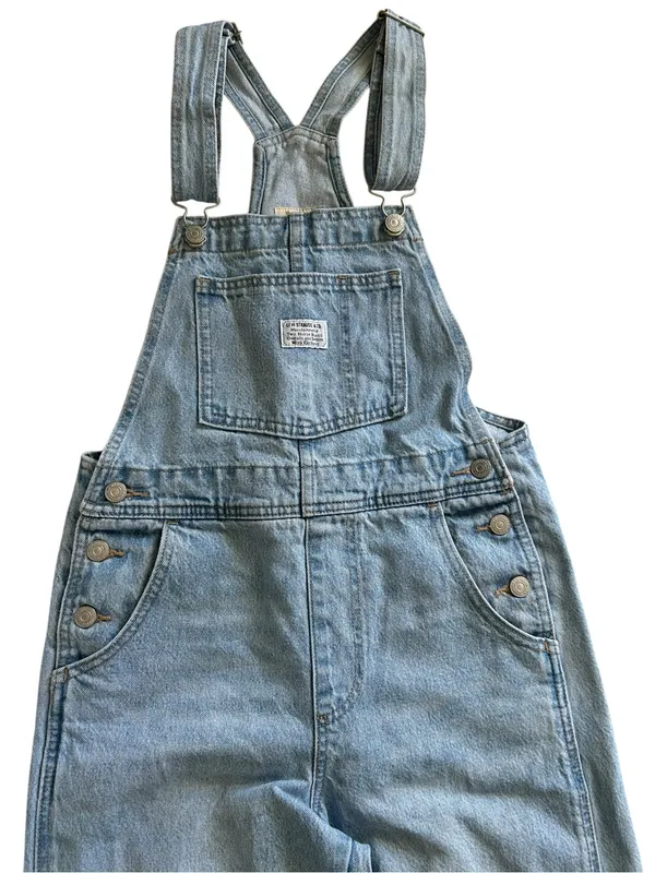 Levi’s Premium VINTAGE OVERALLS Size XS Retro 90s baggy workwear Utility Granola - Image 6