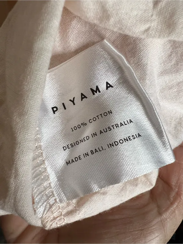 Piyama‎ Suzie Peach Cotton Babydoll Pajama Top Soft Sleepwear Lounge Tank - Image 5