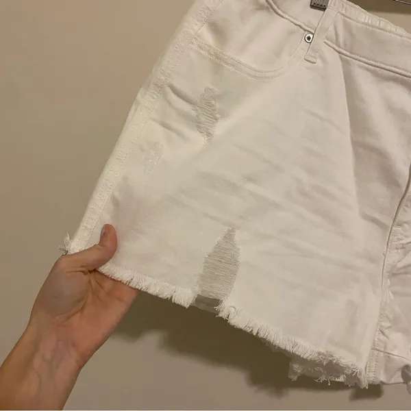 NWT Aerie White Cutoff Shorts size XXL - Image 3