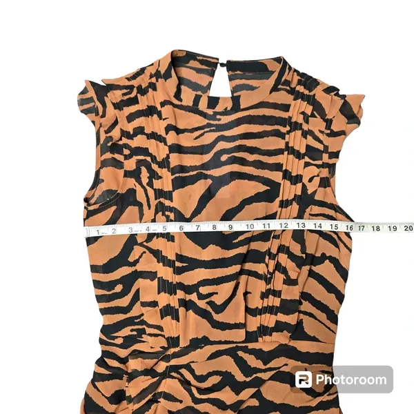 All Saints Hali Zephyr Tiger Print Mini Dress - Image 6