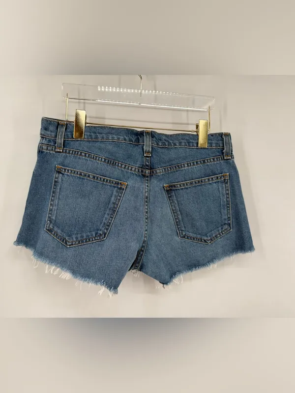 Veronica Bread‎ blue denim cute off shorts size 27 - Image 3