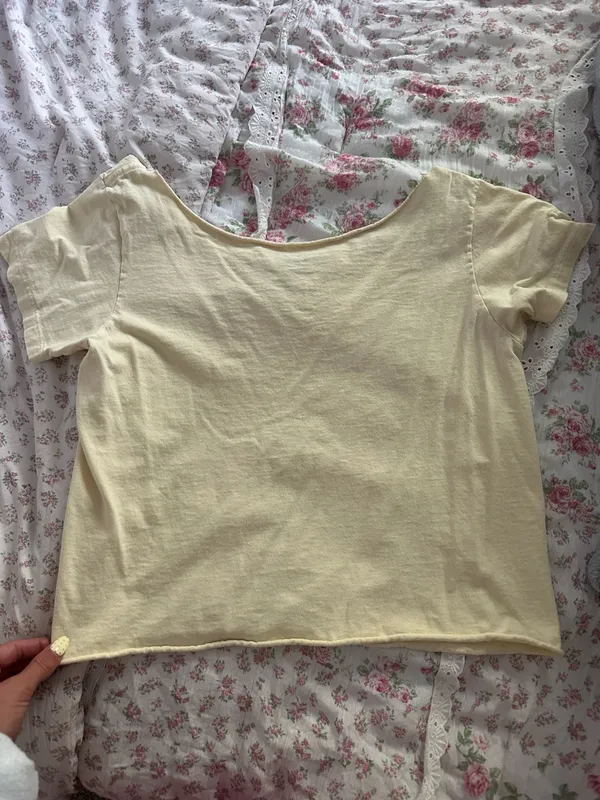 John Galt Yellow Off-The-Shoulder Top - Image 2