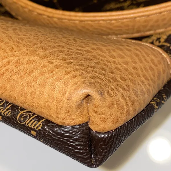 Beverly Hills Polo Club Crossbody Bag Brown‎ Monogram Shoulder Purse Handbag - Image 6