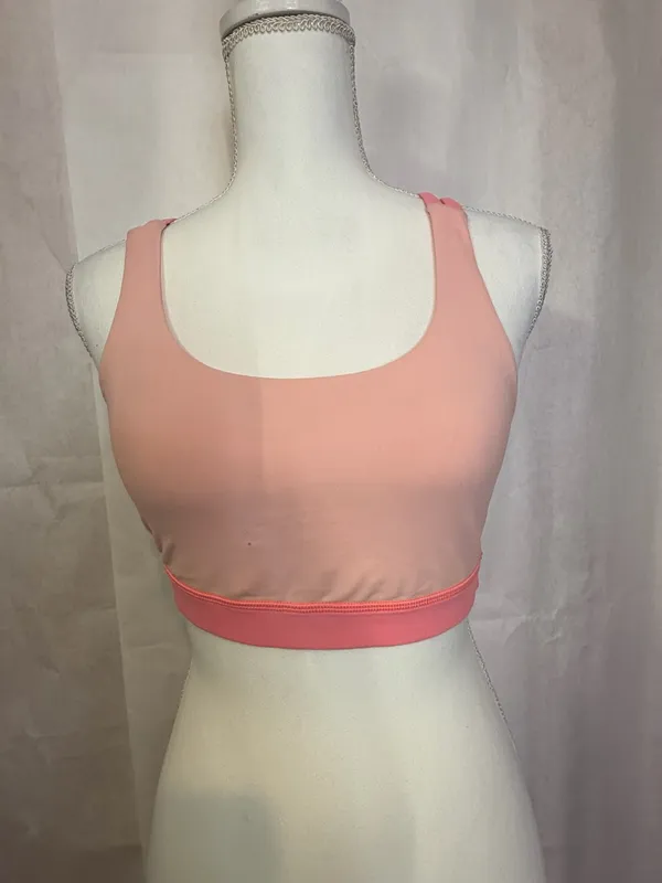 lululemon athletica Scoop-Neck Sports Bra - Coral Pink - Image 2