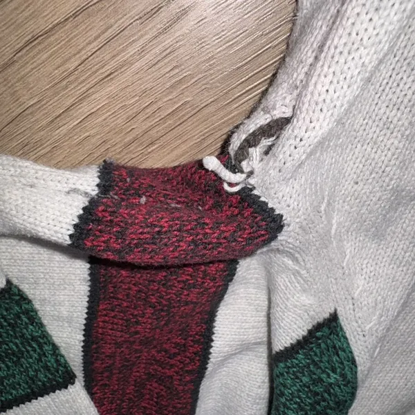 Ugly Christmas Sweater XXL 3D Knit Rudolph Red Nose Reindeer Embroidered - Image 8