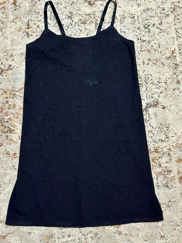 Aerie Smoothez Lace Black Dress sheer lingerie shapewear slip dress size Large - Image 10