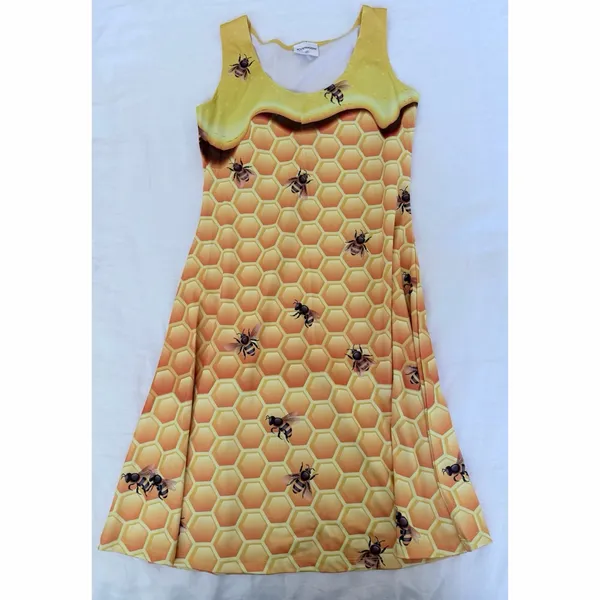 Cowboy Bee Honeycomb Sleeveless Dress - Image 3