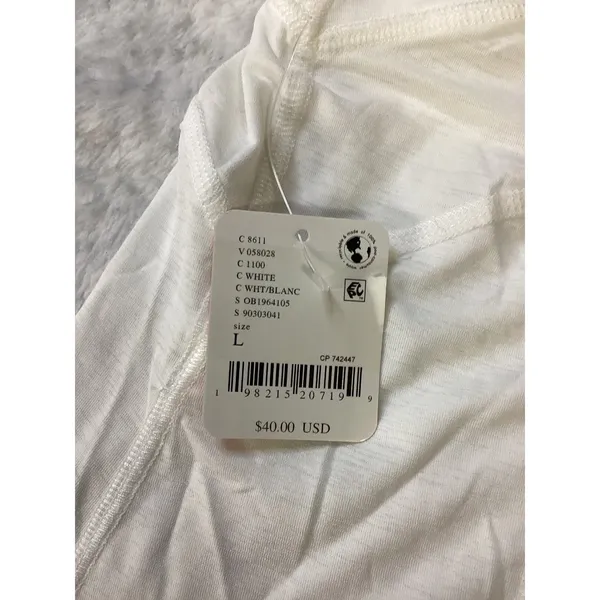 FP Movement Free People Happiness Runs Tank Top White OB1964105 Womens Large - Image 5