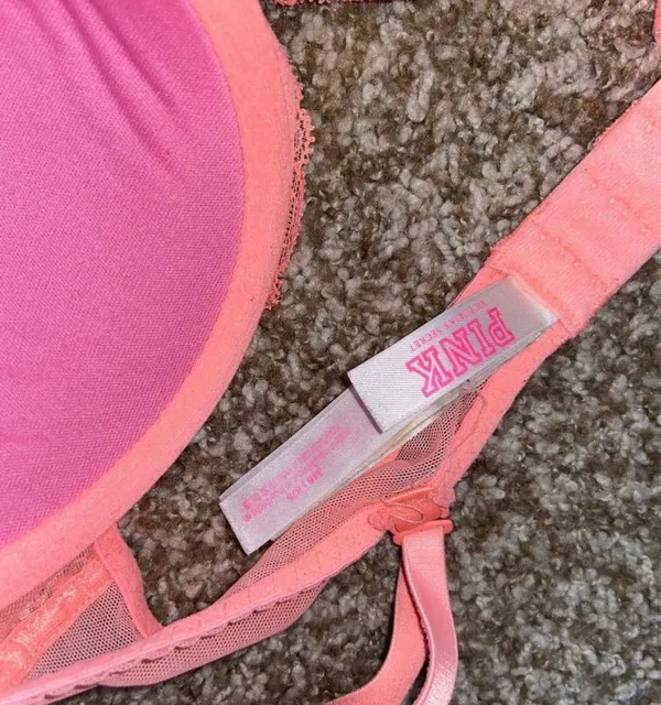 Victoria's Secret PINK Bra Push-Up Lace Balconette 34B - Image 3