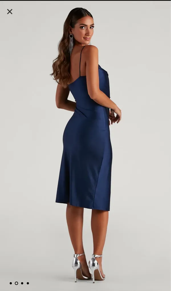 Windsor Sleek And Smooth High Slit Midi Dress - Image 3