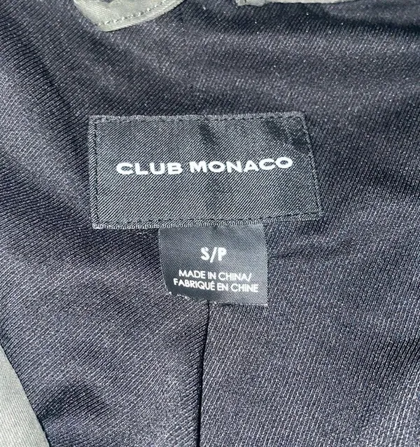 Club Monaco green moto style jacket - Image 2