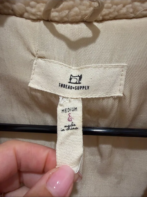 Thread + Supply Cream Cozy Sherpa Zip - Image 3