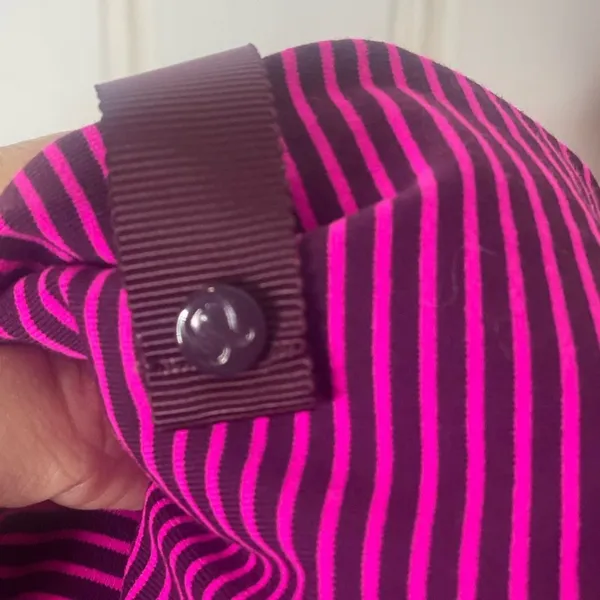 Lululemon Vinyasa Scarf Luon Light Hyper Stripe Raspberry Glo Pink Purple 466 - Image 5